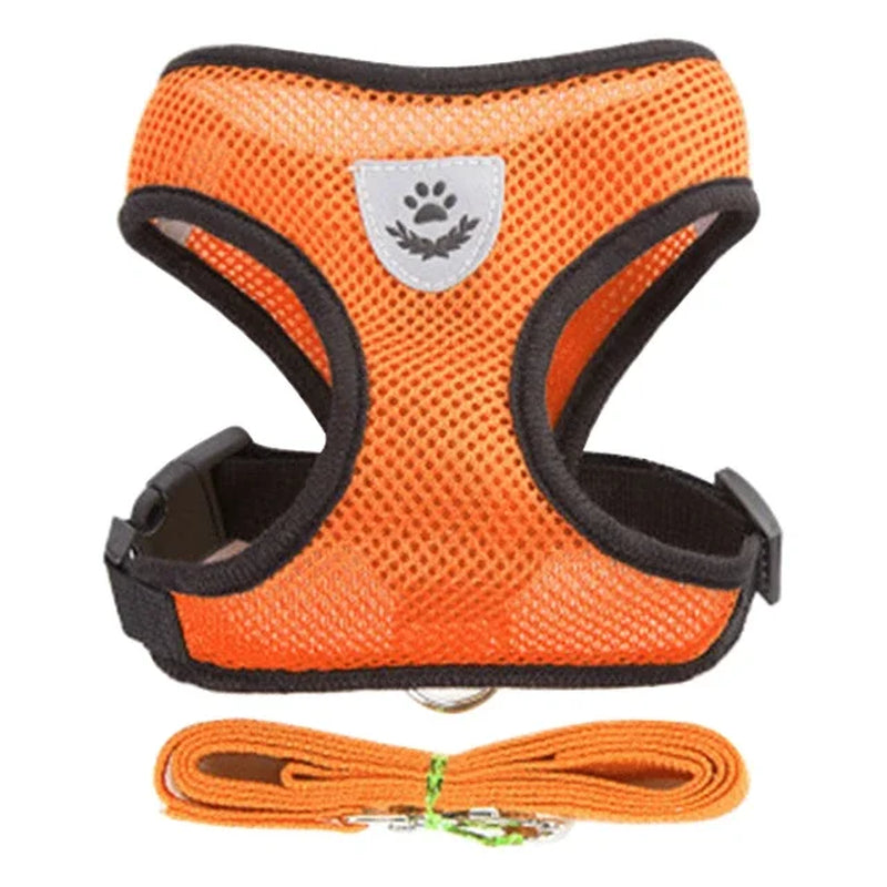 Reflective Pet Harness With Leash