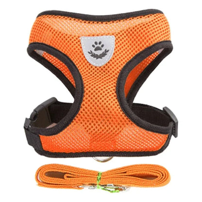 Reflective Pet Harness With Leash
