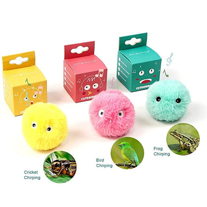 "Purrfect Play! Smart Catnip Squeaky Ball – Fun Interactive Toy for Kittens and Cats"