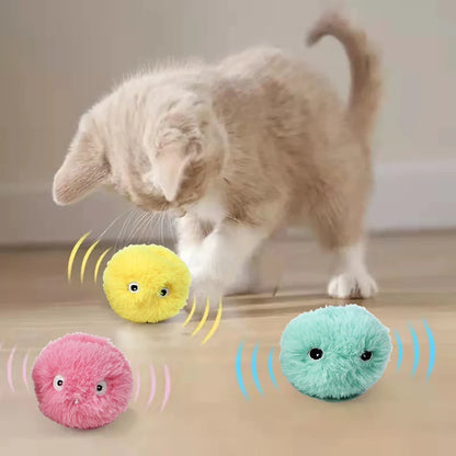 "Purrfect Play! Smart Catnip Squeaky Ball – Fun Interactive Toy for Kittens and Cats"