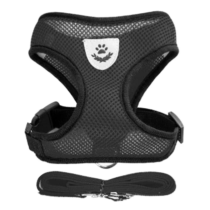 Reflective Pet Harness With Leash