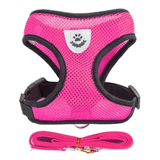 Reflective Pet Harness With Leash